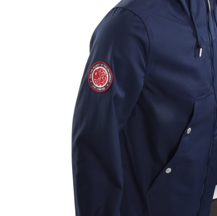 Alternative Image for ProductPretty Green Soft Shell Hooded Jacket Navy3